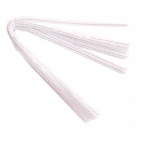 Pipe cleaners, 10 pces, white