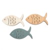 Wooden fishes, 12 pcs