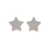Wooden Stars, 3.8cm, 8 pcs, grey