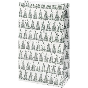 Paper bag, H: 21 cm, size 6x12 cm, pinetree, 8pcs