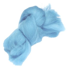 Felting wool, light blue