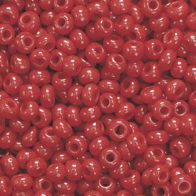 Rocailles 2.5mm, opaque red 20g