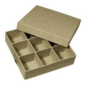Cardboard Compartment box 14.5x14.5cmx3.5cm
