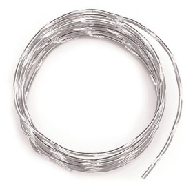 Bicolor alu wire, Ø 2mm/2m, silver