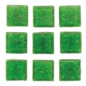 Glass Mosaic Tiles 2x2cm, 100g, dark green