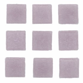 Glass Mosaic Tiles 2x2cm, 100g, light purple