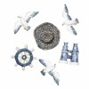 Polyresin objects "sea", 2-4cm, 6 pces