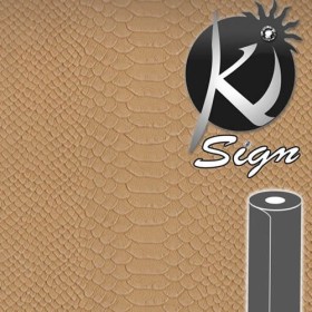 Ki-Sign, faux leather Caiman beige 45x66cm
