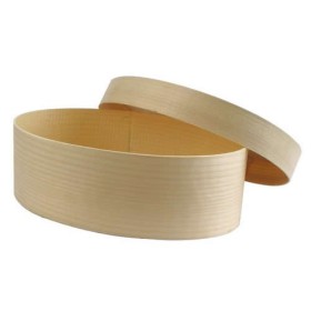 Wooden box oval, Ø115x140mm