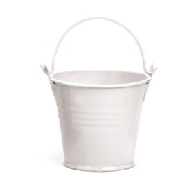 Metal Bucket 6x6cm white