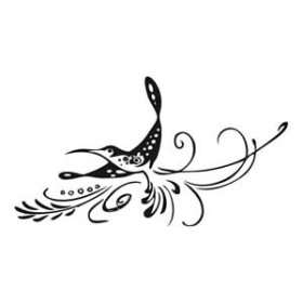 Clear stamp - Humming bird 65mm