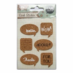 Cork Stickers - Words