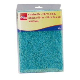 Abaca fibres, blue