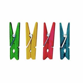 Mini coloured clothespins, 2.5cm