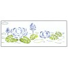 Stencil waterlilies