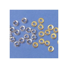 Crimp beads silver, 1.8mm, 100 pces