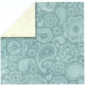 Paper blue paisley