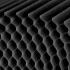 Honeycomb paper, black, 26 glued layers, A4