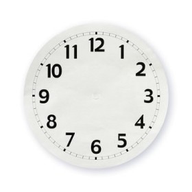 Adhesive Clock Dial, 14cm, silver