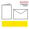 Set 10 cards and envelopes, yellow