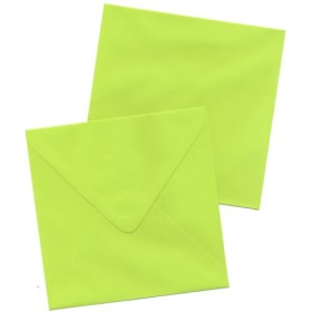Set 5 cards and envelopes, light green