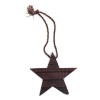 Wooden star dark 5cm