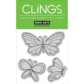 Hero Arts Clings - Butterflies