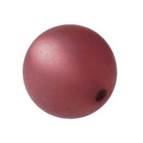 Polaris 10mm round, frosted burgundy, 5 pcs
