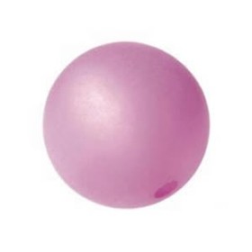 Polaris 10mm round, frosted lilac, 5 pcs