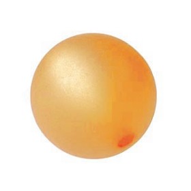 Polaris 16mm round, frosted orange, 5 pcs