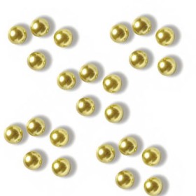 Half pearls, Ø5mm, gold