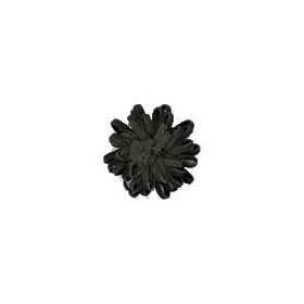 Alcantara rosette, black, 3cm, 1 pce