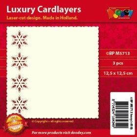 Luxury Cardlayers, Snowflake, 3 pcs