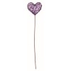 Wire heart, 5x20cm, lilac