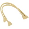 Synthetic leather bag handles 50.5x2.5cm, beige