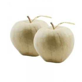 Cardboard apples  8cm, 2 pcs