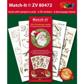 Doodley Match it - 3D-Christmas cards