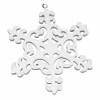 Wooden white snowflake, 10cm