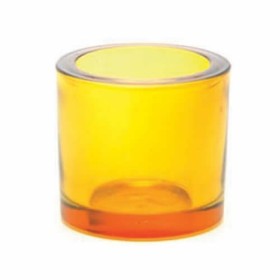 Candle jar, Ø65mm orange