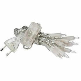 Mini light garland, 10 lights, transparent