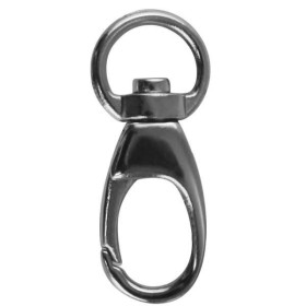 Snap hook with ring, 40mm