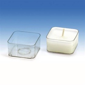 Tea-light candle molds "Square", 25 pcs