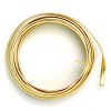 Flat aluminium wire, 1.2x4mm, 2m, gold