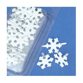 Brads snowflakes 15mm