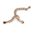 Complete trigger clasp with chain, copper, 1 pce