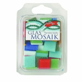 Glass Mosaic Tiles 2x2cm, 200g, mix