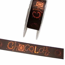 Chocolate ribbon dark brown 15mm/2.5m