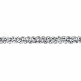 Metallic lace trim 10mm/2m silver