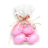 Plastic eggs, pink, 6 pcs, 5cm
