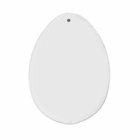 Painting disc egg shaped, 160mm, clear